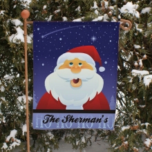 Santa Claus Personalized Christmas Garden Flags