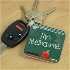 Personalized Teacher Chalkboard Key Chain